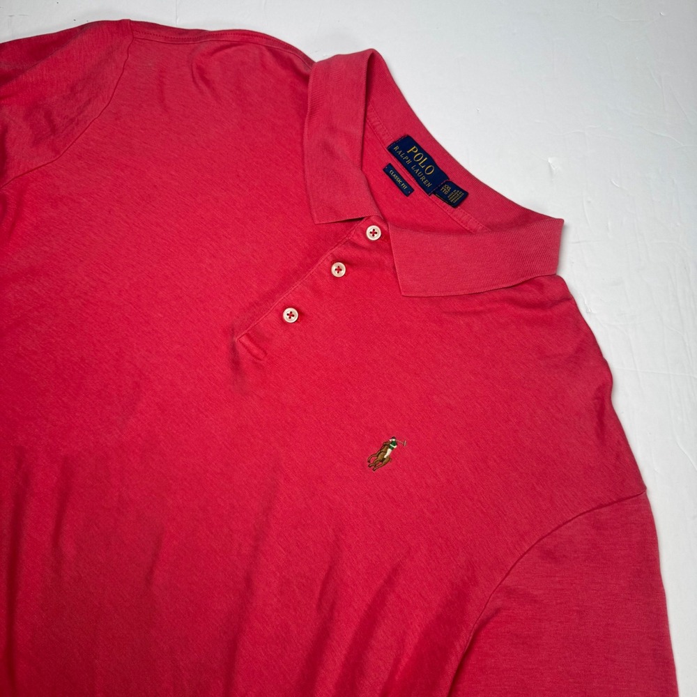 Polo Ralph Lauren Polo Mens XXL Pink Classic Fit Short Sleeve Jersey Shirt